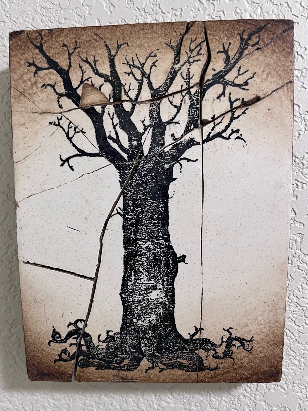 Sid Dickens Black Tree on Cream Tile
